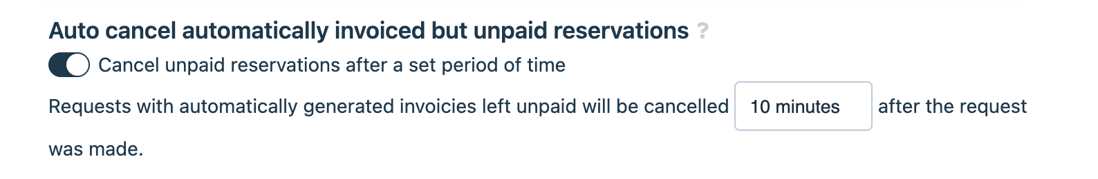 Enable Auto-Cancellation